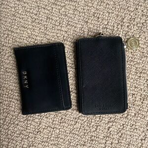 1. DKNY Card Holder 2. Bath & Body Works card holder with zip and mirror
